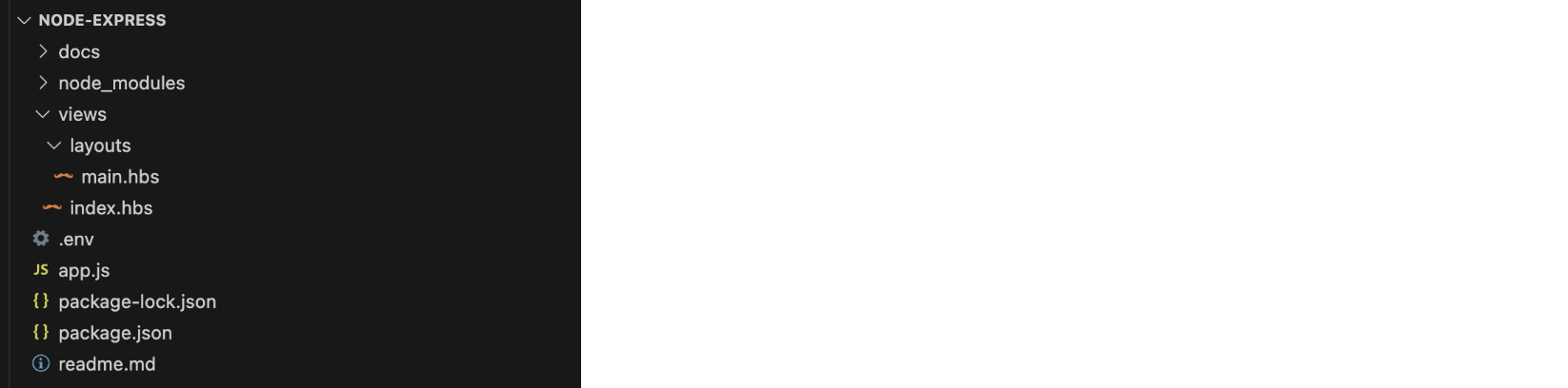 ExpressJS project folder structure