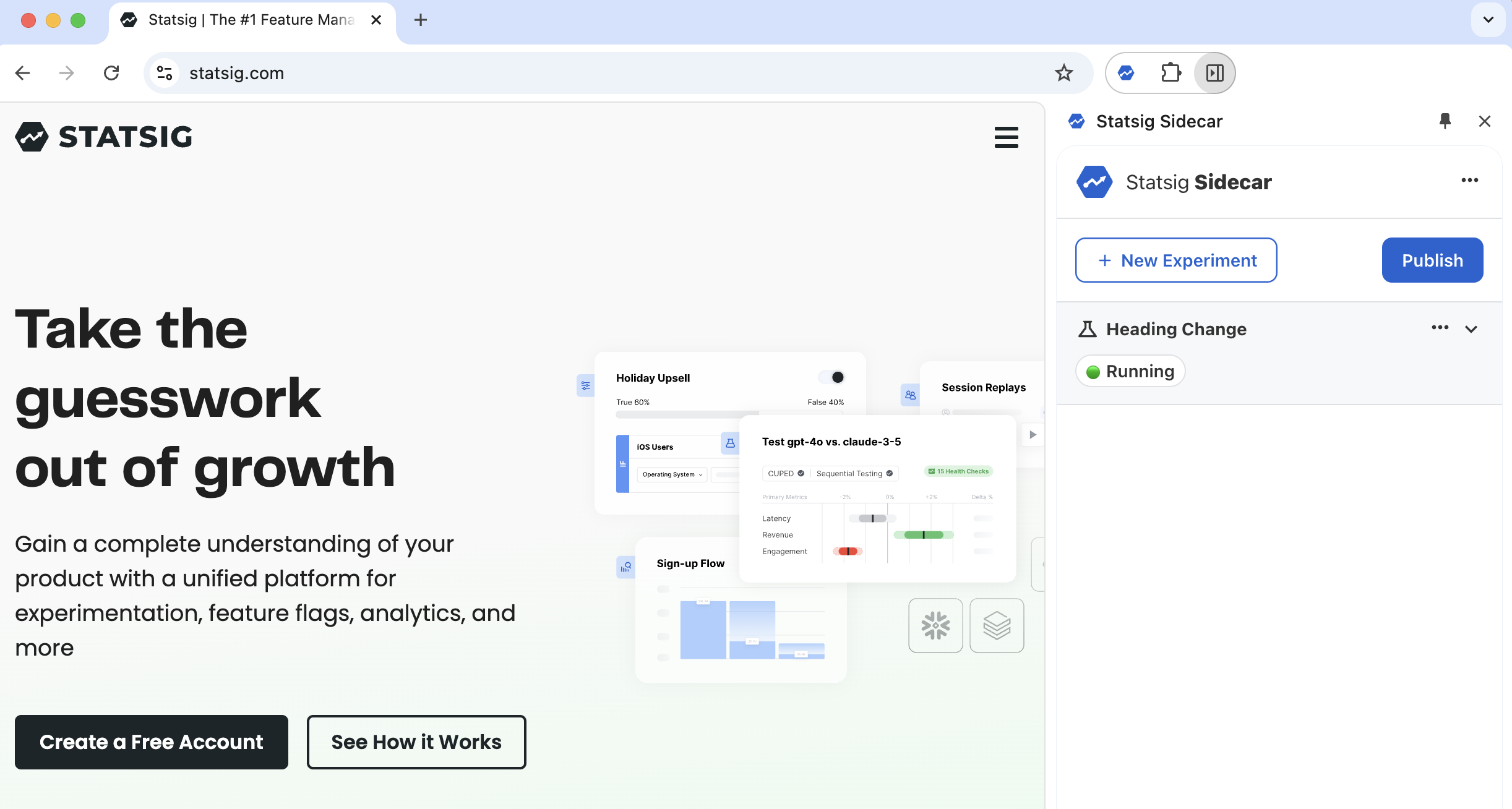 Sidecar experiment interface
